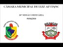 Áudio da 10ª Sessão Ordinária da Câmara Municipal de Luiz Alves/SC, em 09-04-18