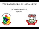 Áudio da 15ª Sessão Ordinária da Câmara Municipal de Luiz Alves/SC, em 14-05-18