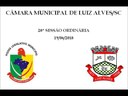Áudio da 20ª Sessão Ordinária da Câmara Municipal de Luiz Alves/SC, em 18-06-18