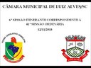 Áudio da 41ª Sessão Ordinária da Câmara Municipal de Luiz Alves/SC, em 12-11-18