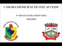 Áudio da 5ª Sessão Extraordinária da Câmara Municipal de Luiz Alves/SC, realizada em 26-11-18