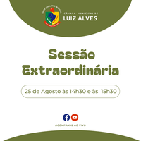 1ª e  2ª Sessão Extraordinária