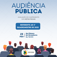 AUDIÊNCIA PÚBLICA - REFERENTE AO 3º QUADRIMESTRE DE 2025